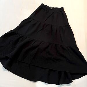 Ann Taylor Black long maxi skirt size XS